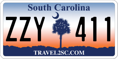 SC license plate ZZY411