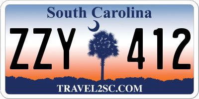 SC license plate ZZY412