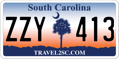 SC license plate ZZY413