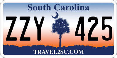 SC license plate ZZY425