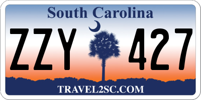 SC license plate ZZY427