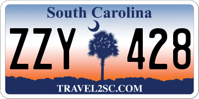 SC license plate ZZY428