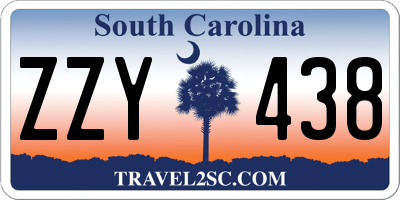 SC license plate ZZY438