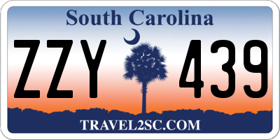 SC license plate ZZY439
