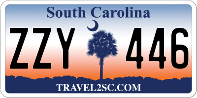 SC license plate ZZY446