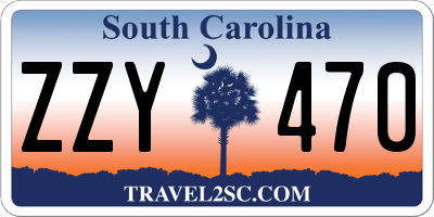 SC license plate ZZY470