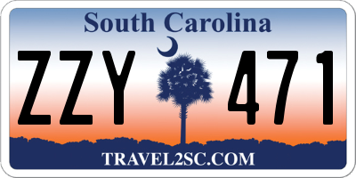SC license plate ZZY471