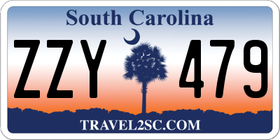 SC license plate ZZY479
