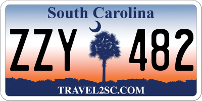 SC license plate ZZY482