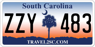 SC license plate ZZY483