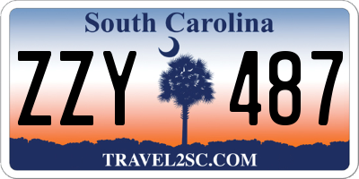 SC license plate ZZY487