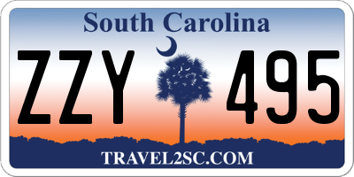 SC license plate ZZY495