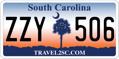 SC license plate ZZY506
