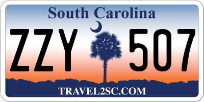 SC license plate ZZY507