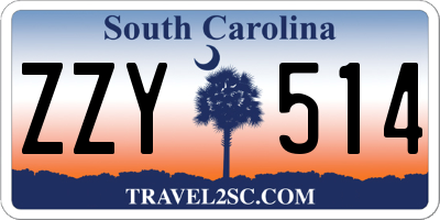 SC license plate ZZY514