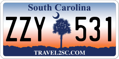 SC license plate ZZY531