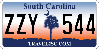 SC license plate ZZY544
