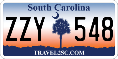 SC license plate ZZY548