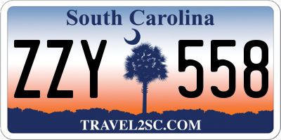 SC license plate ZZY558