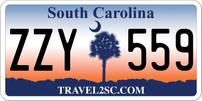 SC license plate ZZY559