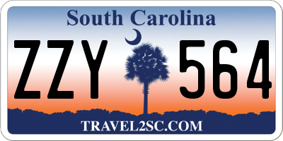 SC license plate ZZY564
