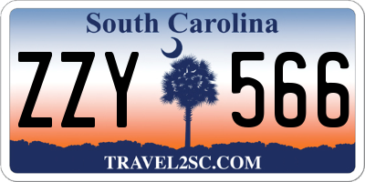 SC license plate ZZY566