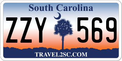 SC license plate ZZY569