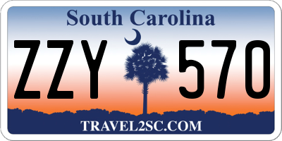SC license plate ZZY570