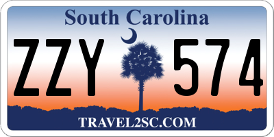 SC license plate ZZY574