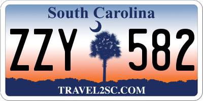 SC license plate ZZY582