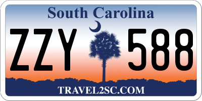 SC license plate ZZY588
