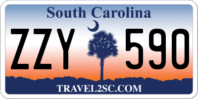 SC license plate ZZY590