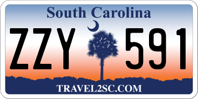 SC license plate ZZY591