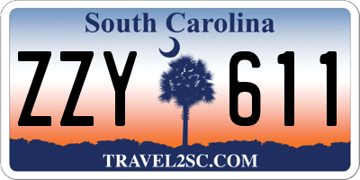 SC license plate ZZY611