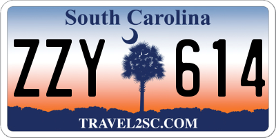 SC license plate ZZY614