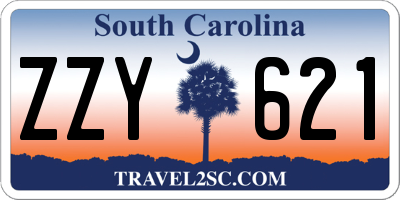 SC license plate ZZY621
