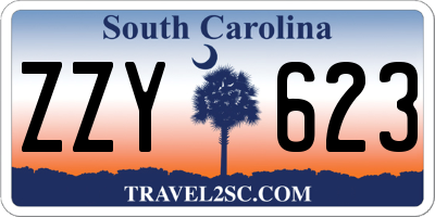 SC license plate ZZY623