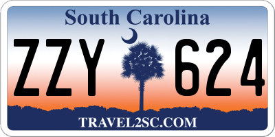 SC license plate ZZY624