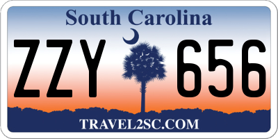 SC license plate ZZY656
