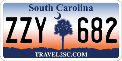SC license plate ZZY682