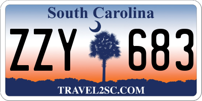 SC license plate ZZY683