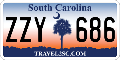 SC license plate ZZY686
