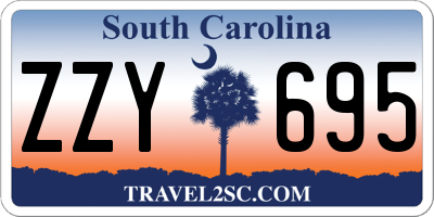 SC license plate ZZY695