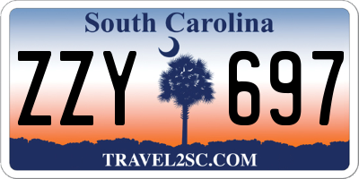 SC license plate ZZY697