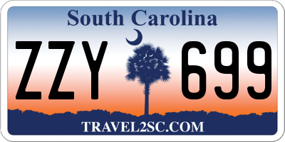 SC license plate ZZY699