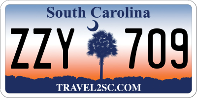 SC license plate ZZY709