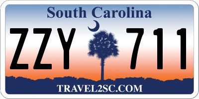 SC license plate ZZY711