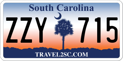 SC license plate ZZY715