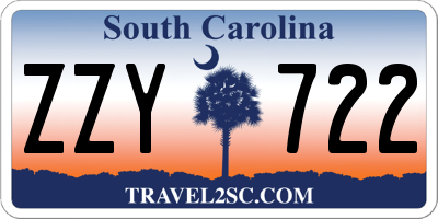 SC license plate ZZY722