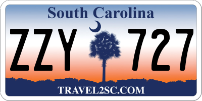 SC license plate ZZY727